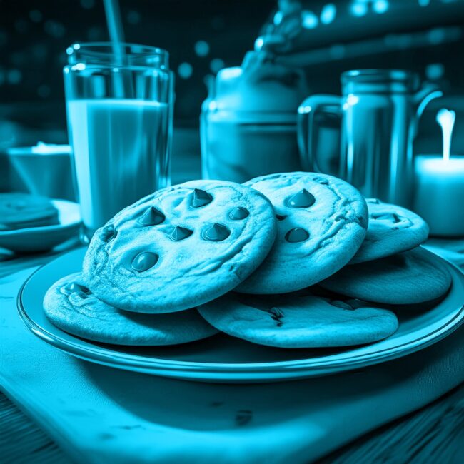 Cookie-Banner Cookies auf einem Teller als Symbolbild für Cookie-Banner auf Schweizer Websites – Webdesign Toggenburg & St. Gallen